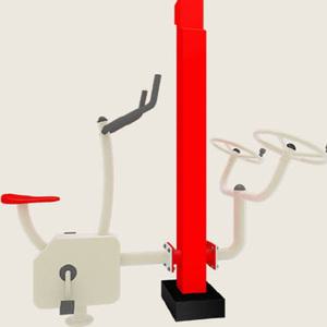 TK 우리 WRSP-4956 자전거+어깨근육풀기 2인용 철재 복합형