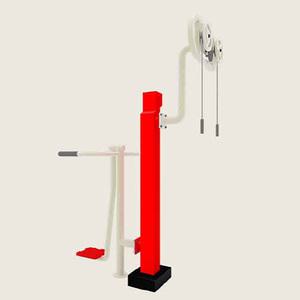 TK 파도타기+양팔줄당기기 2인용 철재 복합형 VKSP-4970