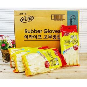 롯데 고무장갑 미니 대아이보리NEW 3박스