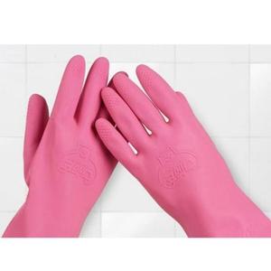 코멕스 고무장갑 가정 주방 면코팅 핑크 특