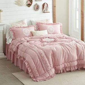 [에어룸]에어룸 베르사유 자수 프렌치 프릴 베딩세트(이불+패드+매트커버+베개커버)SS