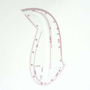 (오렌지미싱) 둥근곡선자 소매 목둘레 진동둘레 바지 곡선