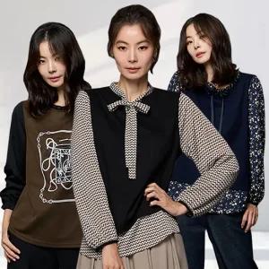 메시제이 어텀 로맨틱 블라우스 3종 리본 플라워 프릴 빅사이즈 30대 40대 여성 결혼식하객룩 오피스룩