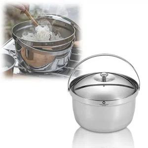 캠핑 스텐레스 냄비 밥솥 주방 야외 취사 조리도구-WDC135F