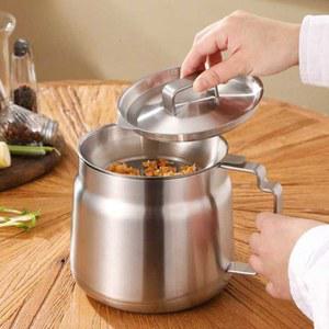 316스텐 케틀팟 주전자 오일필터 1 1L 겸용 요리 난로용 캠핑 조리기구 포트