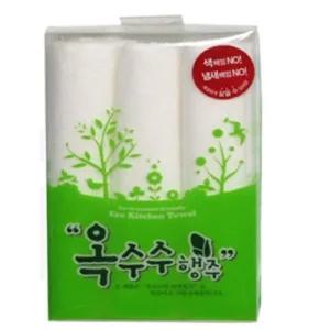 옥수수 전분 행주 3개세트 크리너 걸레 타올 설거지/일회용행주/행주티슈/빨아쓰는키친타올/요술행주