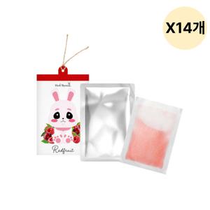 허브타임 샤쉐 종이 방향제 허브 섬유 레드프룻 14매