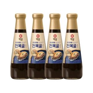 백설 남해 전복 굴소스 350g x4개