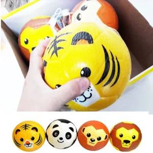 말랑말랑 동물얼굴 스펀지공 고무공 스펀지공어린이/키즈/아기/연습공/탱탱볼/말랑볼/소프트볼/스펀지볼