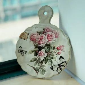 장미 벽장식 냄비받침대/냄비/받침/바침대/가정용/받침대/냄비용/패드/깔개/선물/깔판/냄비대/매트/다용도