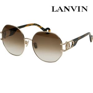 [리퍼브] 랑방 선글라스 LNV126SLB 710 명품 라운드 패션 메탈테 금장 로고 장식