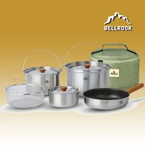 벨락 콤비9 XL 코펠 세트 코팅팬 구성 스텐레스 304 캠핑 코펠 식기 통3중