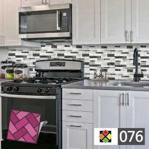 B스티커타일 076 랜덤벽돌 데코타일 타일시트지 (WFHU41L)