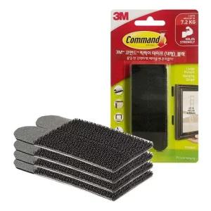 B3M 2086 코맨드 블랙 특수 찍찍이테이프 대형 4쌍 (WFHU5XH)