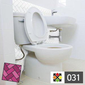 B스티커타일 031 백색갈매기 벽돌 포인트 시트지 (WFHU47Y)