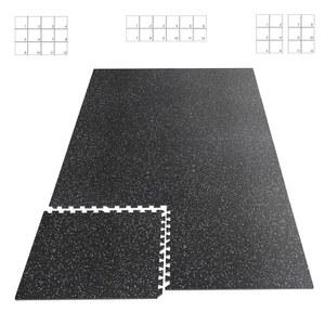 온애이 HAPBEAR 56인치 두꺼운 12개 48제곱피트 운동기구 매트 고밀도 고무 EVA 연동 24X24인치 타일 하드우드 바닥용 튼튼한 러닝머신