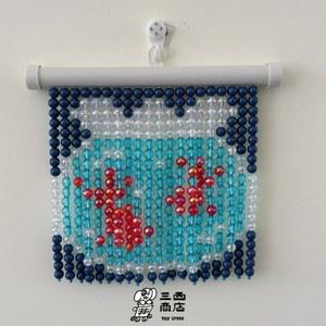 비즈발 만들기 DIY 키트 도어 체리 토마토 자기 캐릭터 구슬발 창문 준비물 가족