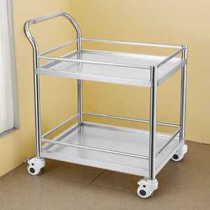 스테인리스 대차 서빙 식당 끌차 스텐 구르마 업소용 2단 퇴식