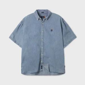 [후아유](마산점)Steve Denim Short Sleeve Shirts WHYJF2512U