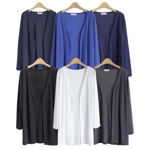 오버핏 얇은 오픈 롱 시스루 오픈가디건