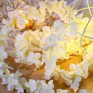 고품질 꽃넝쿨 화분 조화 실내용 인테리어 덩굴장식 인조꽃 벽장식넝쿨 가랜드조화 넝쿨장식 (WFHYBEE)