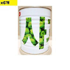 [JHOMN6T3_52EB]식재료 도매 사과잼 가림산업 캔 3Kg x6개