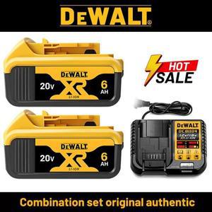 정품-DEWALT 배터리 20V, 6AH, 충전식 리튬 이온 배터리, DEWALT, DCB115, DCB118, 고속 충전, DEWALT 공구