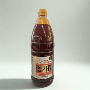 고향식품 참기름 1.8L 통참깨 100% 진 참깨 대용량 업소용 식당용