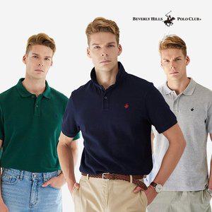 [비버리힐스폴로클럽]비버리힐즈폴로클럽 쿨 코튼 PK 반팔 티셔츠 3종, 남성
