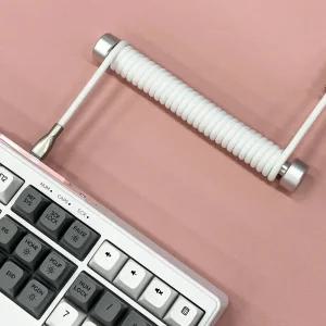 코일형 키보드 항공 케이블 와인더 15cm 홀더 고정바 무게추 스틱 릴 정리함 기계식 게이밍