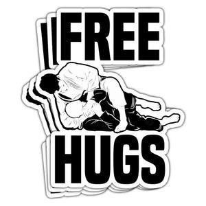 토돌리아 (3Pcs-3in) 프리 허그 주짓수 스티커 BJJ 무술 재미있는 브라질 데칼 선물 장식 노트북 태블릿 물병 플래너 헬멧 차량 범퍼