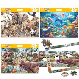 씩씩퍼즐 공룡 바다동물 사파리동물 곤충의세계 판퍼즐