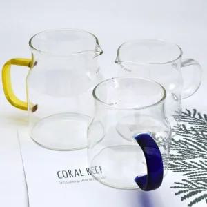 마카 유리컵 내열 유리잔 저그 손잡이 유리컵 400ml/강화/유리/맥주컵/찻잔/결혼식/답례품/머그컵/차잔