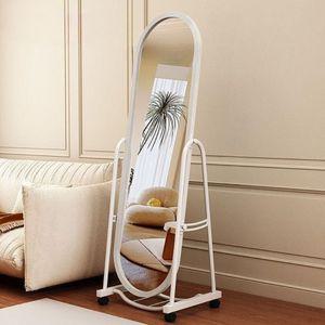 둥근모서리 이동형 전신거울 피팅 거울 옷가게 연습실 스테인리스 바퀴달린 이동형전신거울