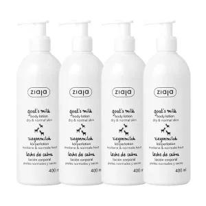 지아자 산양유 고보습 대용량 바디로션 400ml 4개