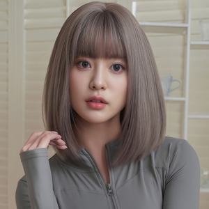 키라비 여성 가발 통가발 단발머리 37cm DTF0170