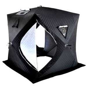 얼음낚시텐트 방한 바닥 사우나 가족 장비 방수 간이