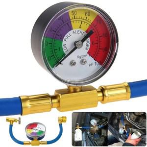 R134a 에어컨 냉매 가스 충전 키트, 자동차 리필 냉동 도구, 캔 오프너 호스