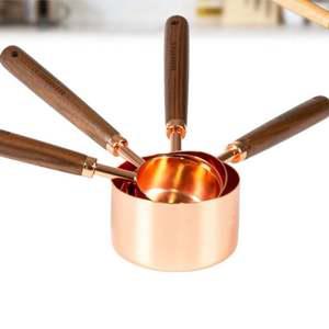 계량 컵 스푼 홈베이킹 용량컵 수저 로즈 4종 세트 내열유리 숟가락