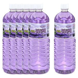 [IXHK1G2J_56]라벤더향 장마철워셔액 세정 1.8L 6개입 1P