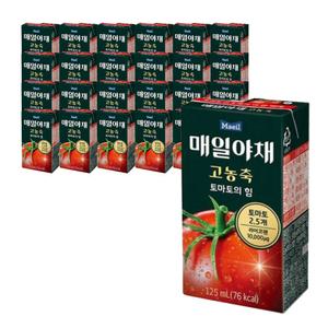 매일야채 고농축 토마토의 힘 125ml 24p 토마토주스 아침대용 어린이 영양 어르신