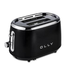 올리 굽기조절 해동기능 프리미엄 메탈 소재 2구 토스터기_블랙