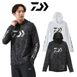 다이와 DAIWA 2025 자외선차단 상의 긴팔 낚시복 메쉬 DE-3725 여름 후드