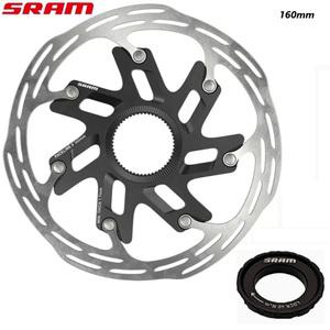 SRAM RED Paceline X 브레이크 로터 - 160mm 직경 디스크 블랙 센터록 로드 자전거 포함