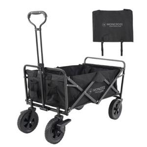몽크로스 다용도 폴딩형 캠핑웨건 캐리어 카트_블랙 캠핑 피크닉 낚시 여행 나들이