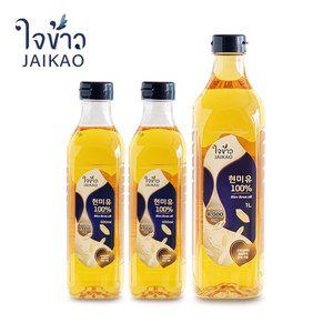 [보라티알] 자이카오 현미유 500ml x 2개 + 현미유 1L x 1개
