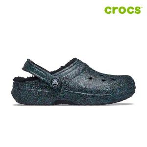 [하프클럽/크록스]클래식 글리터 라인드 클로그 공용 털샌들 205842-9BD