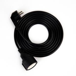 유커먼 연장 케이블 1구 10m 블랙 멀티탭 콘센트 연장선 연결선 전선 캠핑용 멀티콘센트