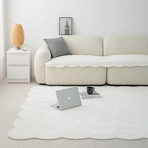 나라데코 극세사 워싱 목화솜 자수퀼팅 쇼파패드 카페트 160x210