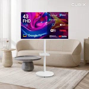 [으뜸효율] 무빙큐빅스 화이트에디션 43인치 FHD 삼탠바이미 퍼스트 셋트 이동식 스마트TV 삼텐바이미 중소바이미
